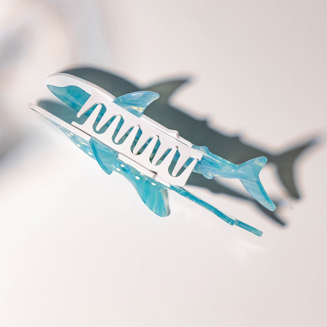 Jumbo Diamond Blue Whale Shark Hair Claw Clip | Lemonschunks