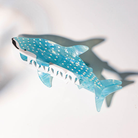 Jumbo Diamond Blue Whale Shark Hair Claw Clip | Lemonschunks