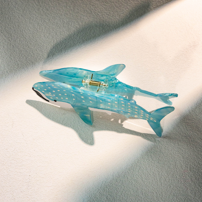 Jumbo Diamond Blue Whale Shark Hair Claw Clip | Lemonschunks