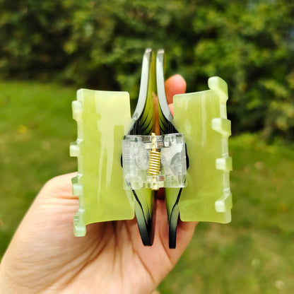 Large Light Green Swallowtail Butterfly Hair Claw