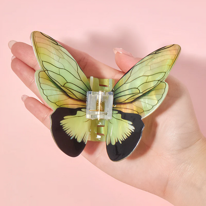 Large Light Green Swallowtail Butterfly Hair Claw