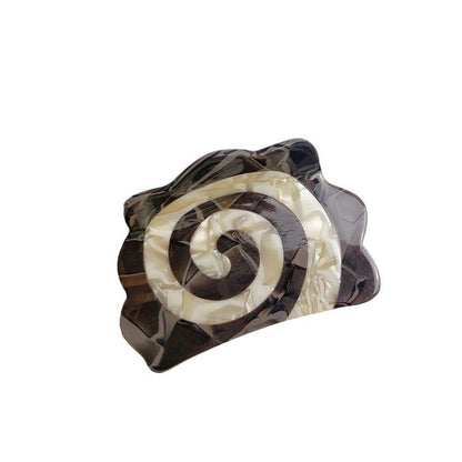 Medium Black Narutomaki Hair Claw