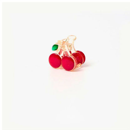 Mini Cherry Hair Claw Clip-Red丨Lemonschunks