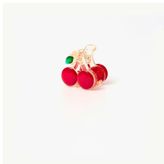 Mini Cherry Hair Claw Clip-Red丨Lemonschunks