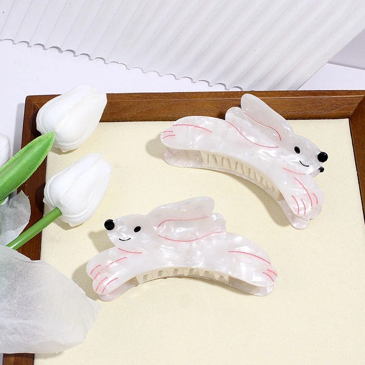 Delightful Running Bunny Rabbit Hair Claw