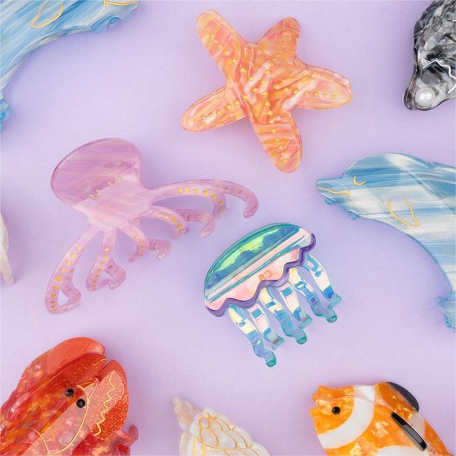 Medium Octopus  Hair Claw Clips