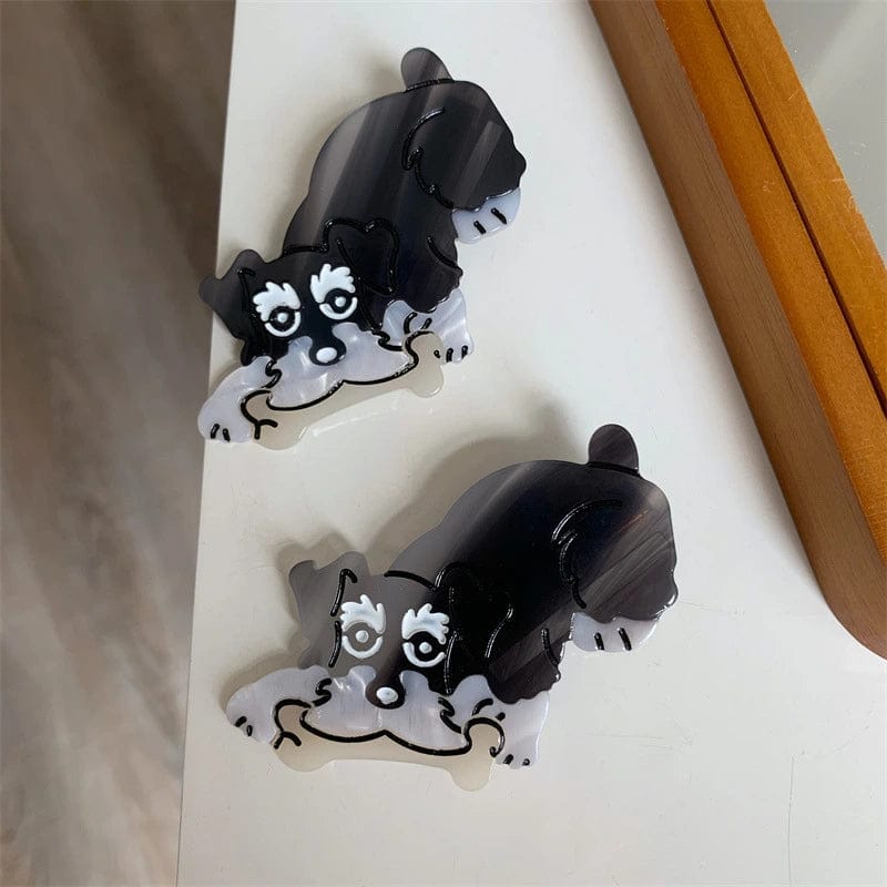 Schnauzer Dog Durable Hair Clip