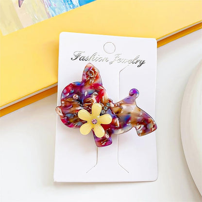 Mixed Color Puppy Dog Bangs All-Match Hair Clip
