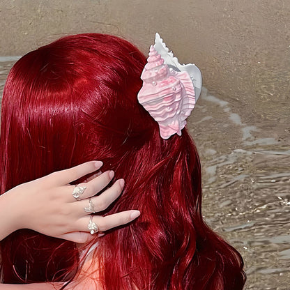 Jumbo Spiral Seashell Hair Claw