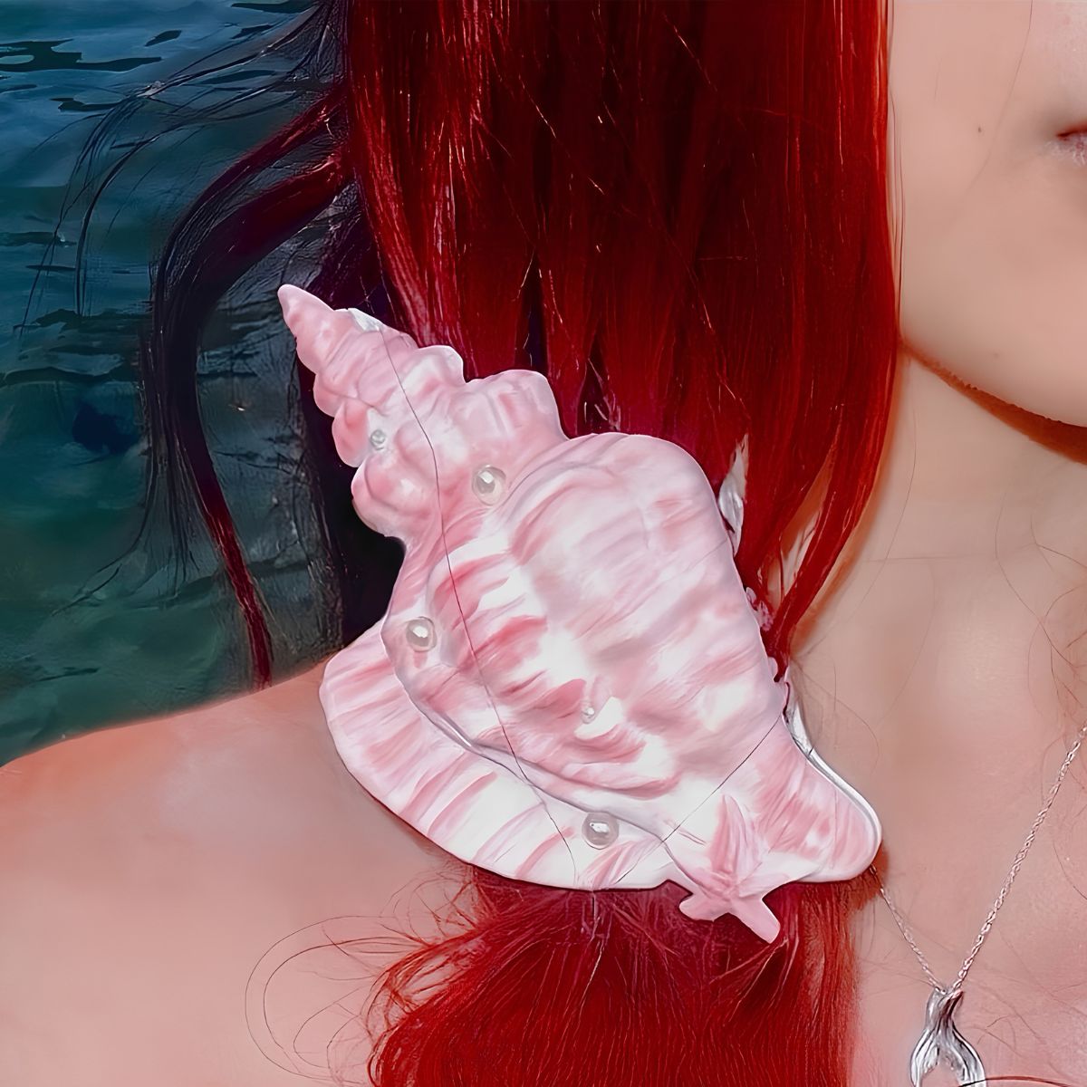 Jumbo Spiral Seashell Hair Claw