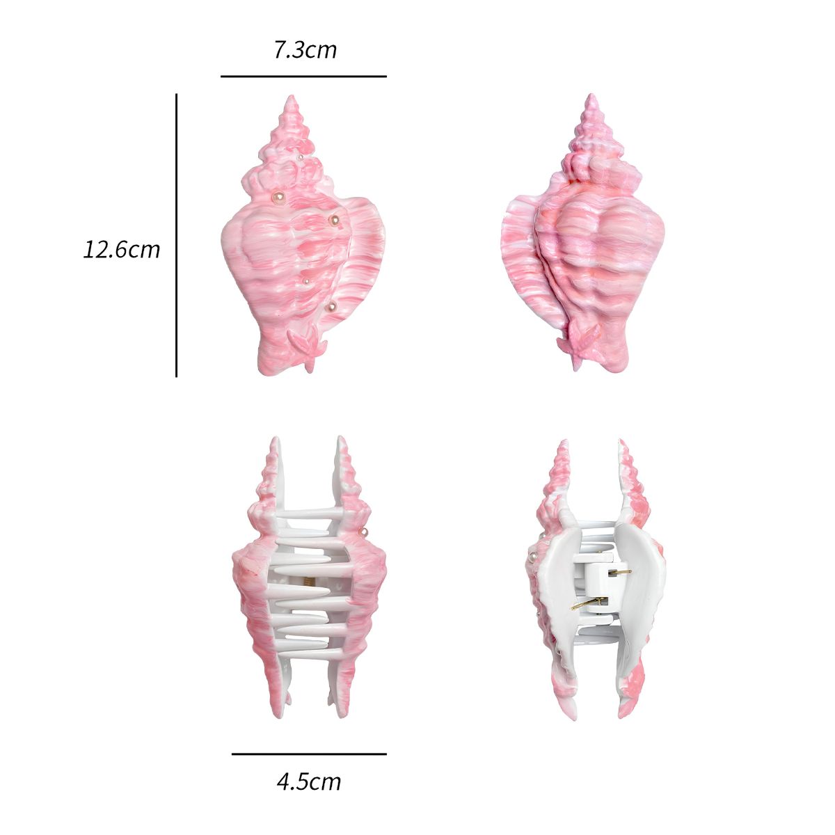 Jumbo Spiral Seashell Hair Claw