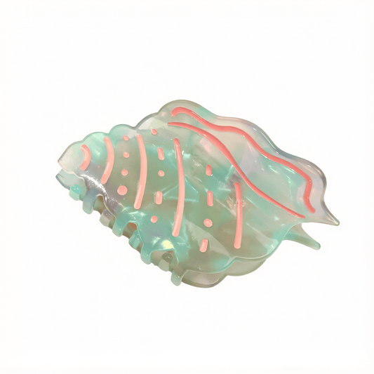 Ocean Conch Claw Clip – Seashell Spiral Hair Clip