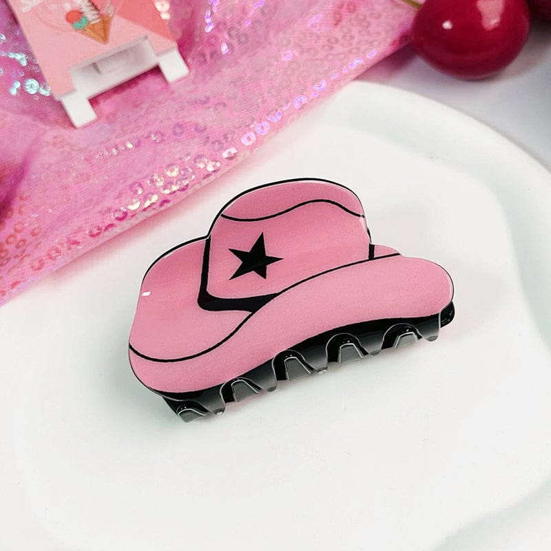 Pink Hat Shaped Hair Claw丨Lemonschunks