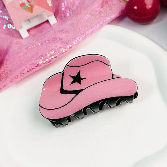 Pink Hat Shaped Hair Claw丨Lemonschunks