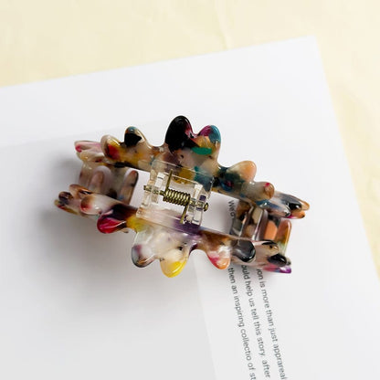 Wave Hair Claw In Confetti