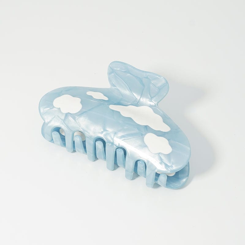 White Clouds In Blue Sky Hair Claw