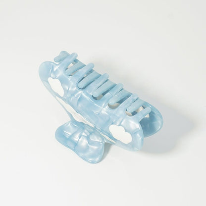 White Clouds In Blue Sky Hair Claw
