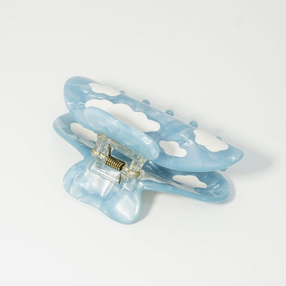 White Clouds In Blue Sky Hair Claw
