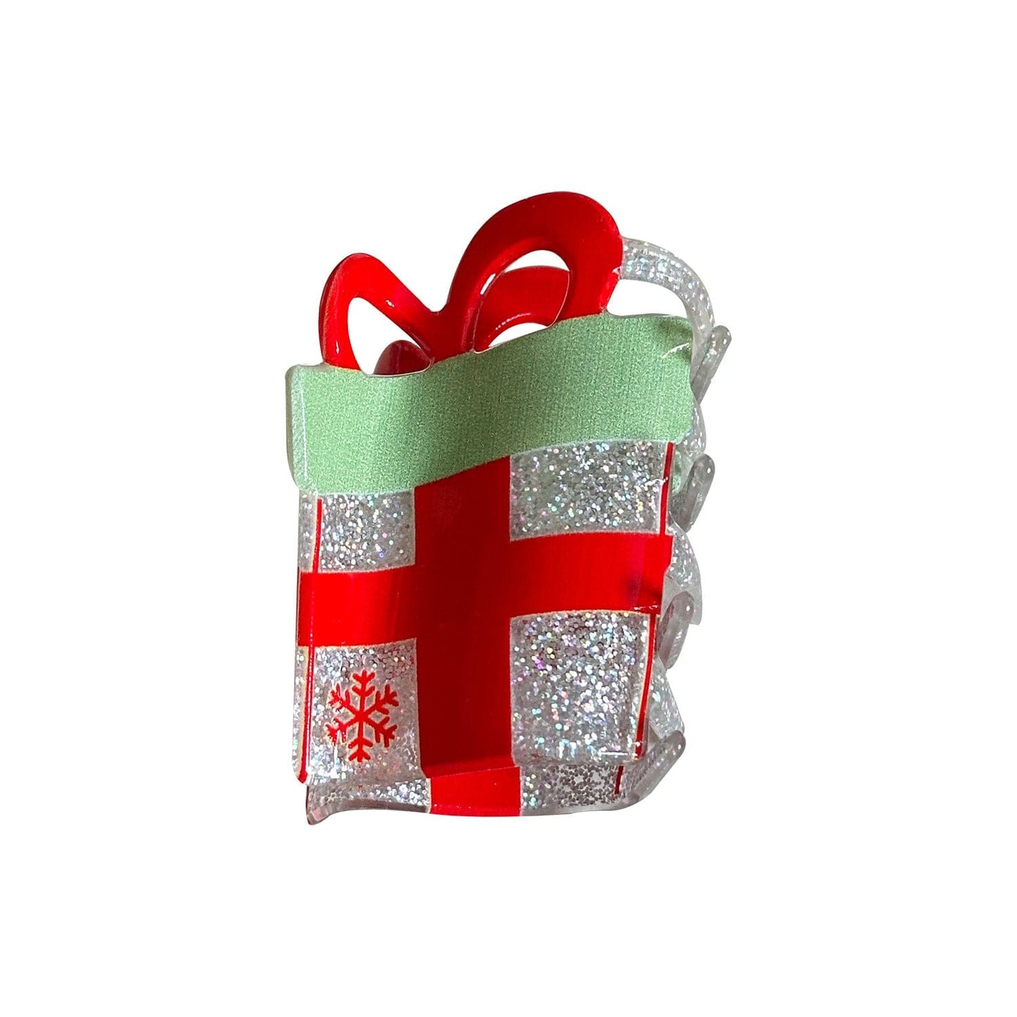 Small Christmas Gift Box Hair Claw