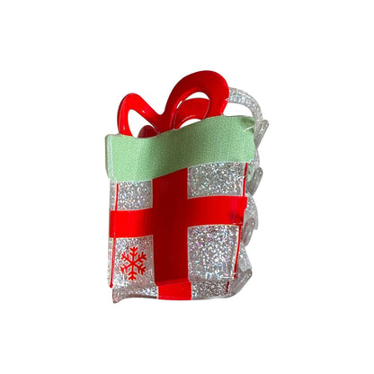 Small Christmas Gift Box Hair Claw