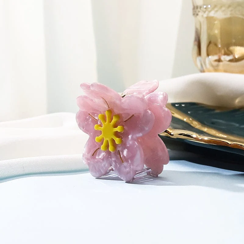 Small Pink Sakura Hair Claw