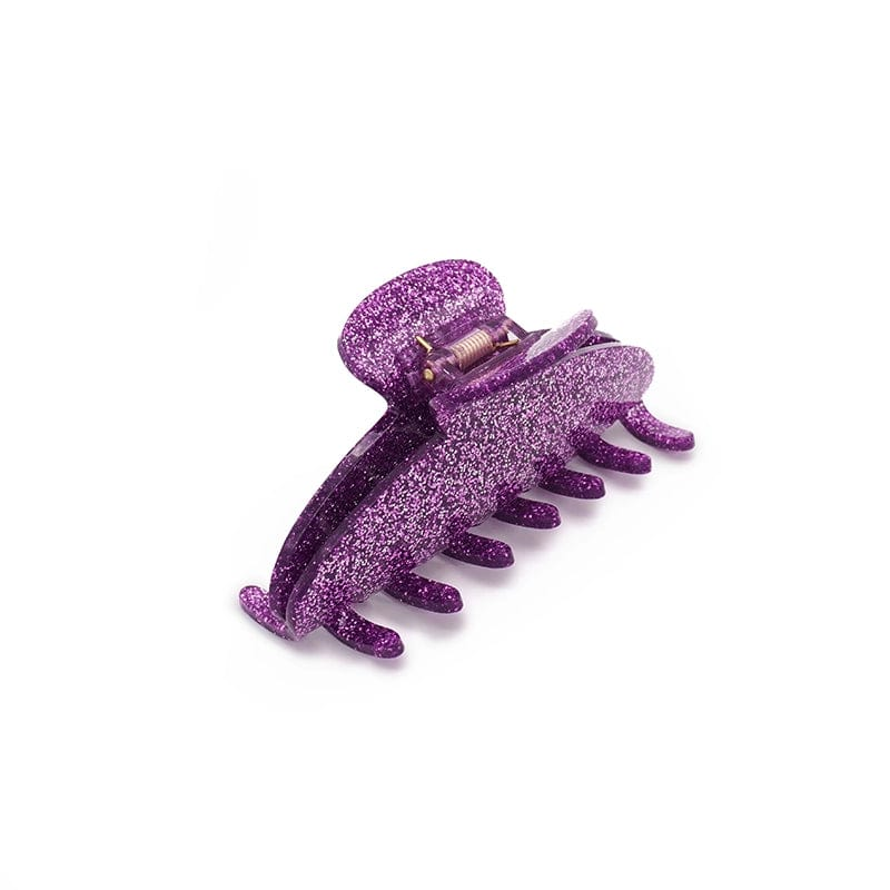 Purple Glitter Claw Clip