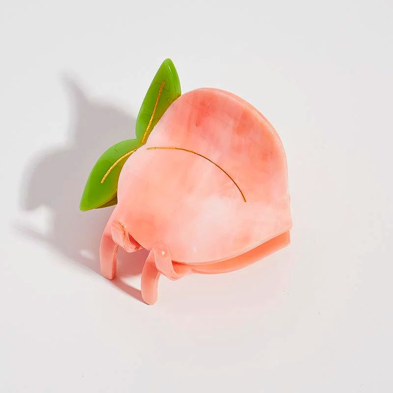 Summer Fruits Peach Hair Claw Clip