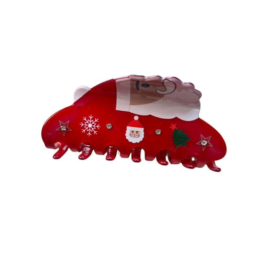 Acrylic Santa Claus Hair Claw