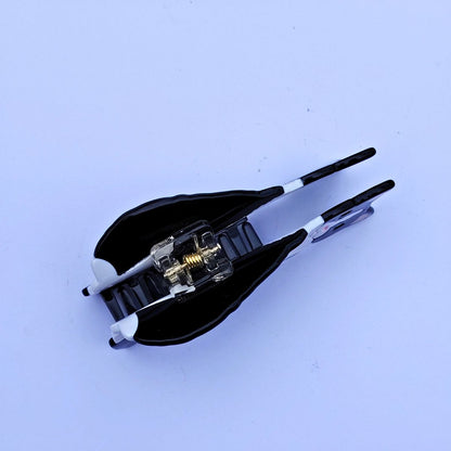 Adorable Medium Black and White Cow Cat Hair Claw