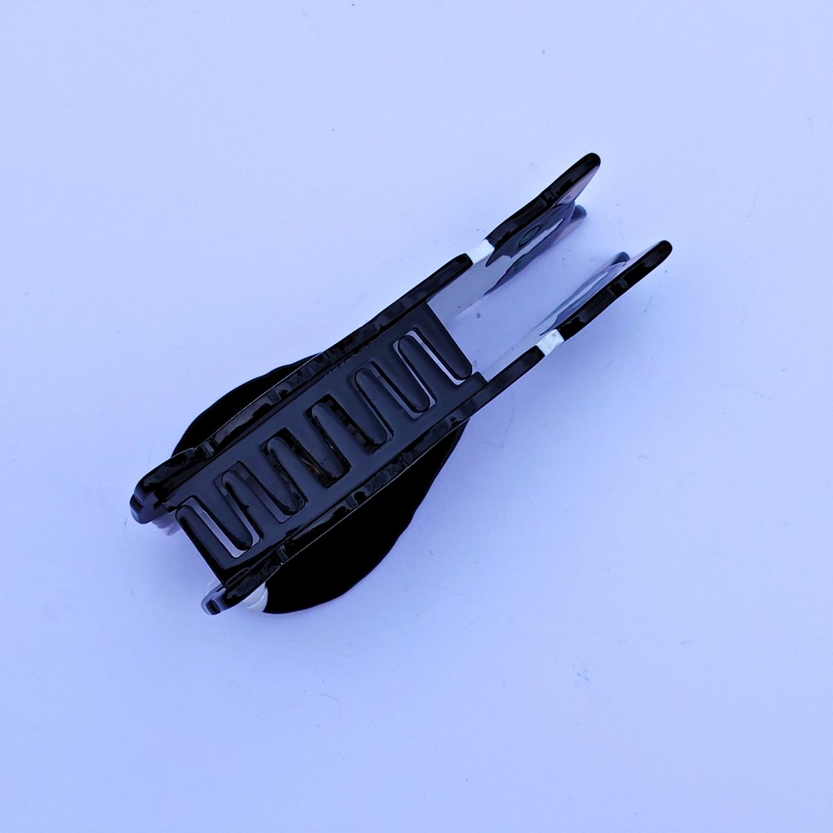 Adorable Medium Black and White Cow Cat Hair Claw
