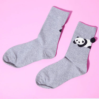 3-Pack Animal Crew Socks - Bear+Panda+Corgi Collection丨Lemonschunks