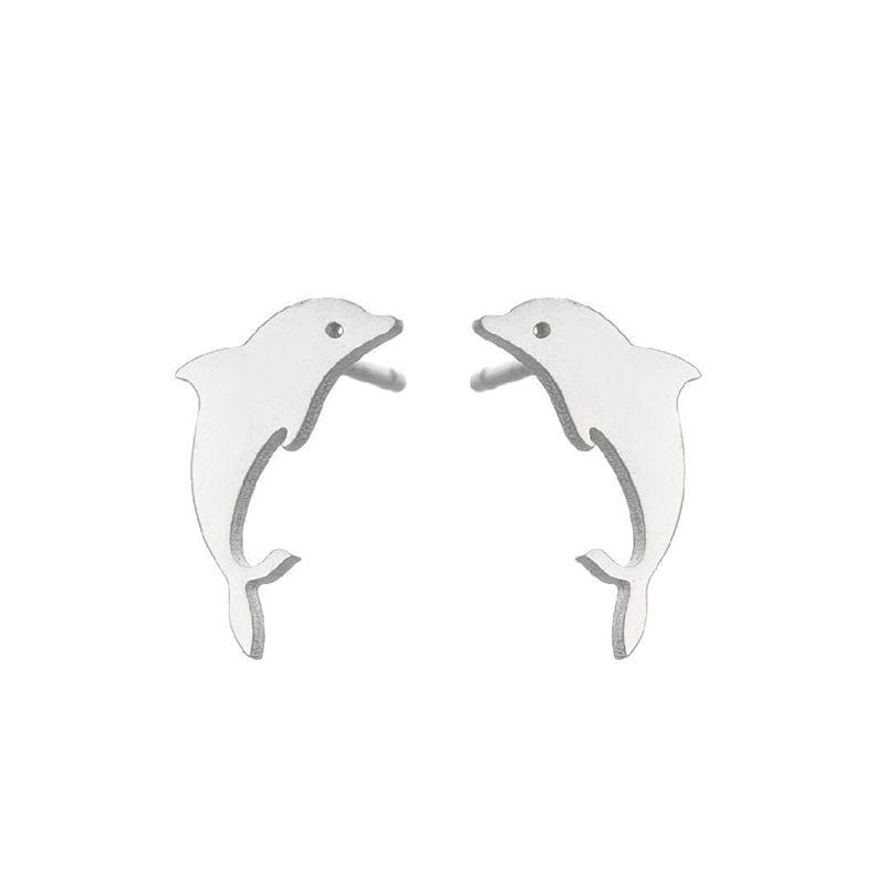 Sterling Silver Whale Earrings丨Lemonschunks