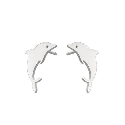 Sterling Silver Whale Earrings丨Lemonschunks