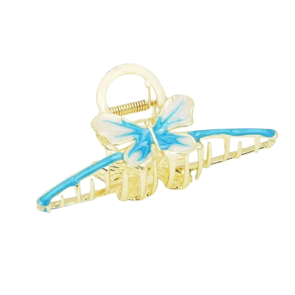 Magnifique griffe papillon bleu en mode X | NueShiny