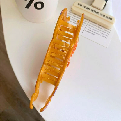 Orange Blue-Ringed Octopus Hair Claw