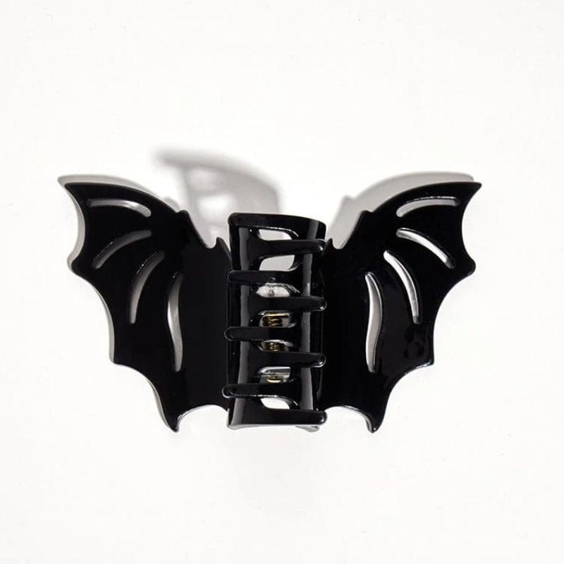  Mysterious Small Black Openwork Bat Hair Claw Clip | Gothic Laser-Cut Design | Lemonschunks