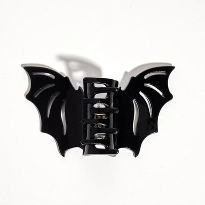  Mysterious Small Black Openwork Bat Hair Claw Clip | Gothic Laser-Cut Design | Lemonschunks
