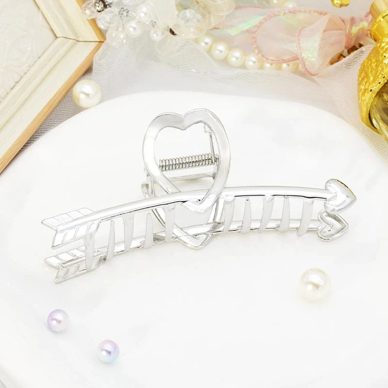 Silver Cupid Hair Claw