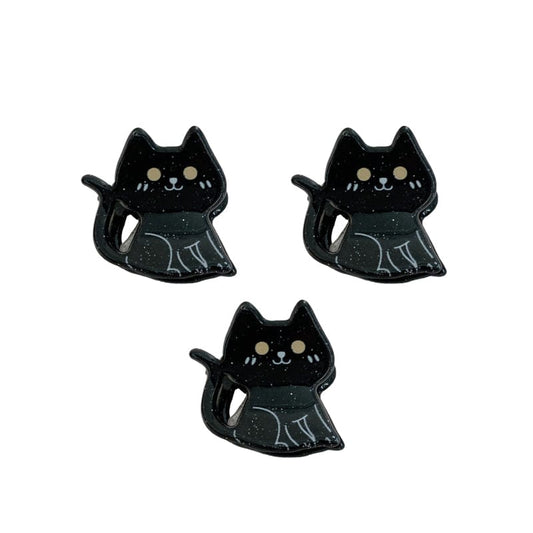 3 Pcs Mini  Sitting Kitten Side Clip