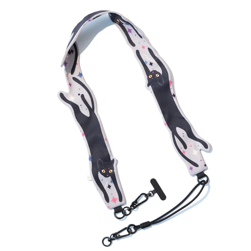 Black Cat Crossbody Phone Strap丨Lemonschunks