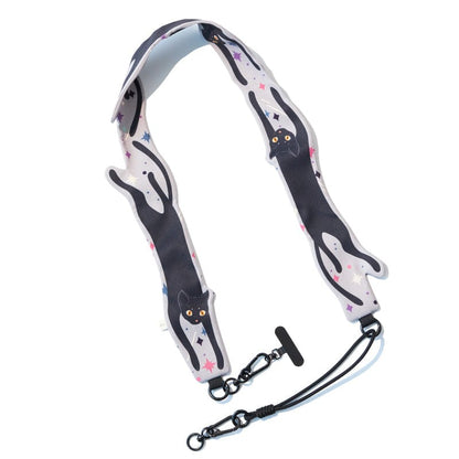 Black Cat Crossbody Phone Strap丨Lemonschunks