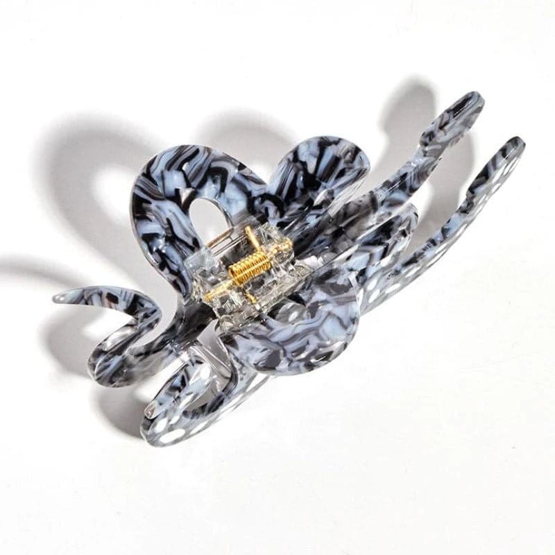 Lemonschunks black snake hair claw, acetate clip, reptile theme, large size, stylish accessory, hand-assembled, chic Chic Large Black Snake Hair Claw