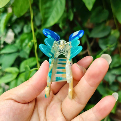 Medium Blue Jellyfish Hair Claw