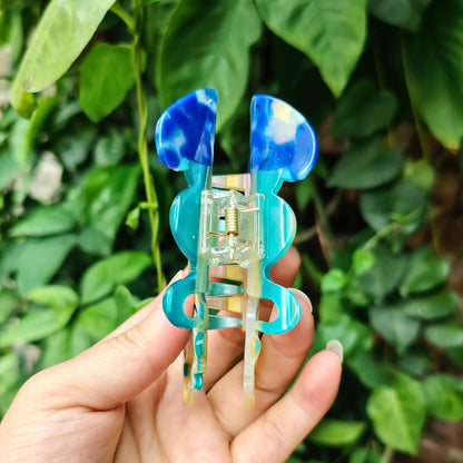 Medium Blue Jellyfish Hair Claw