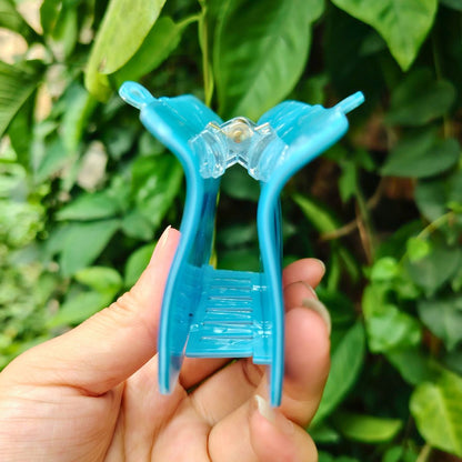 Large Blue Sardine Tin Hair Claw