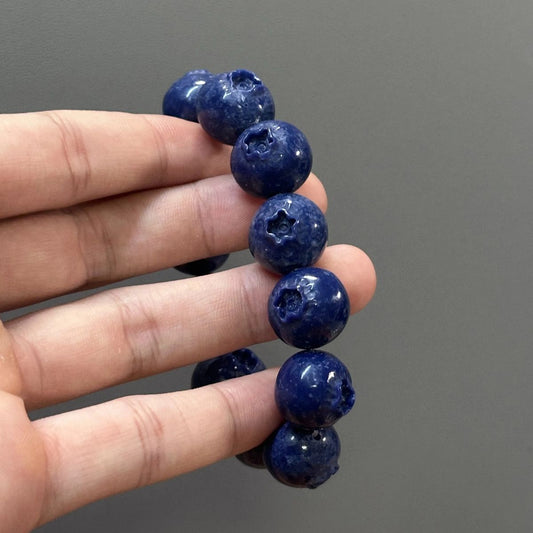 Blueberry Resin Beaded Bracelet