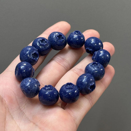 Blueberry Resin Beaded Bracelet