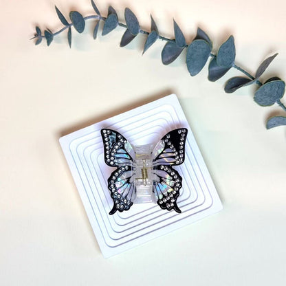 Brown Sea Ice Crystal Butterfly Hair Claw