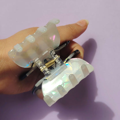 Brown Sea Ice Crystal Butterfly Hair Claw