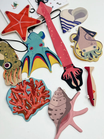 Ocean Animal Card Holder Coin Pouch 5 Styles